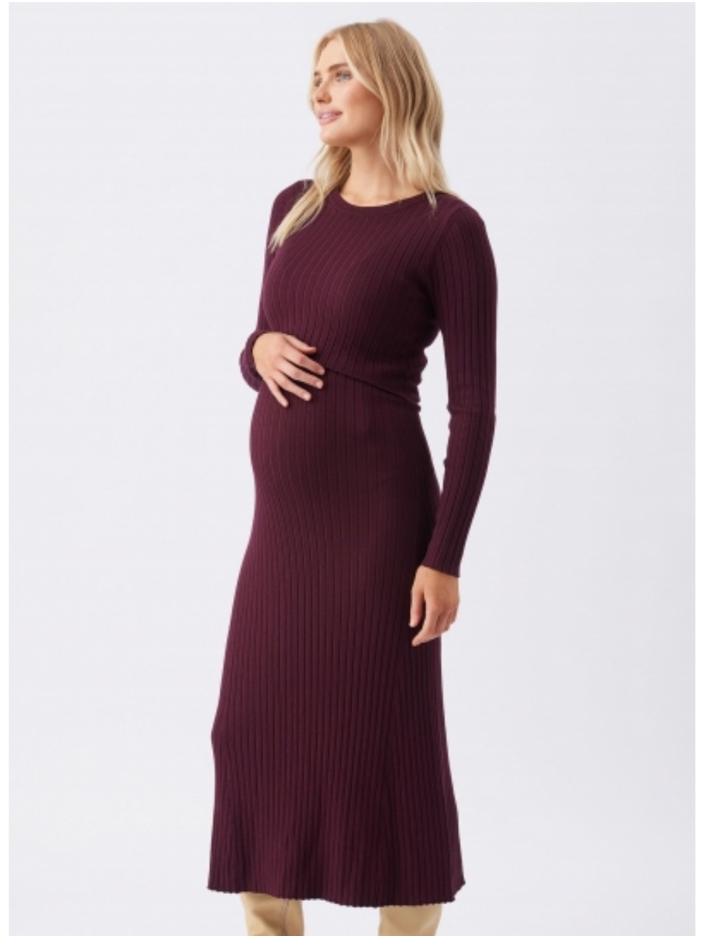 RIPE EDEN KNIT NURSING DRESS, Size: M
